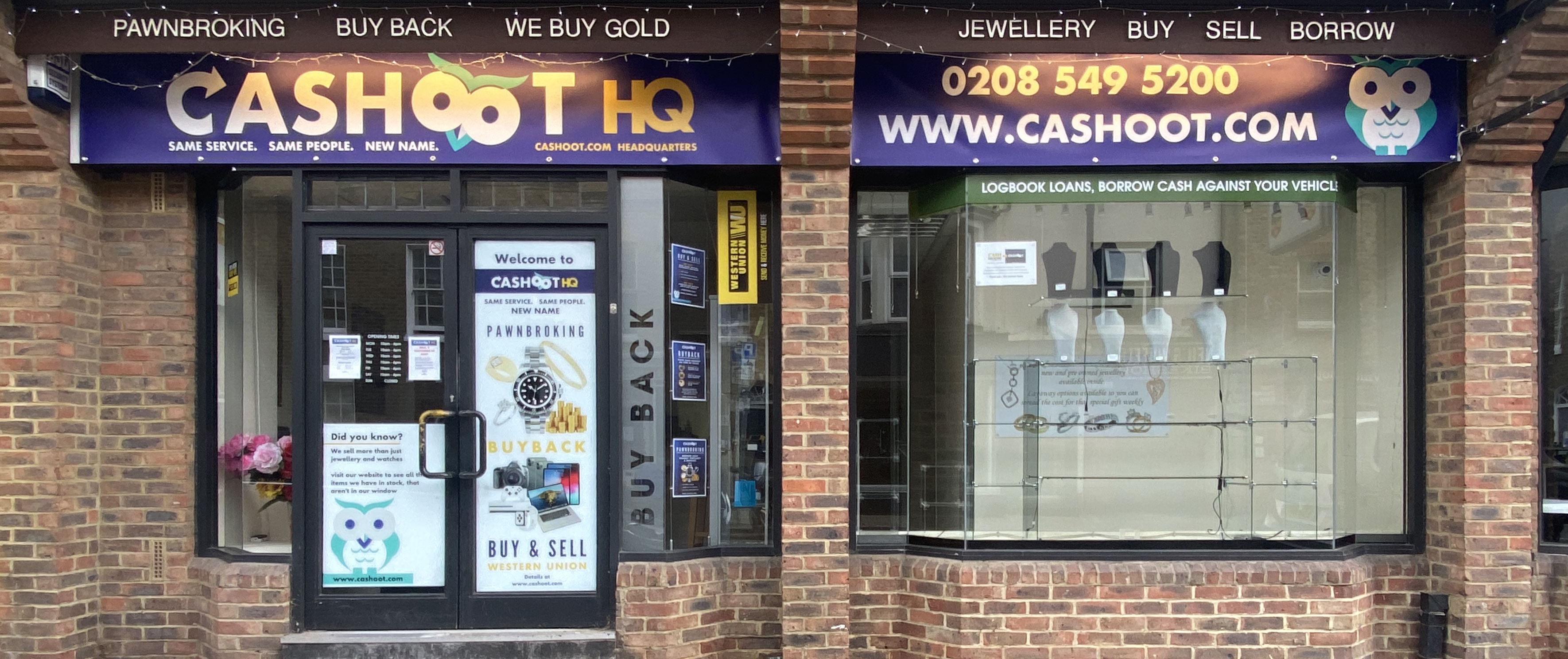 1. Come and see us at our Cashoot HQ in Kingston Upon Thames KT2 6QF (south west London area)