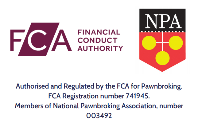Authorised and Regulated by the FCA for Pawnbroking